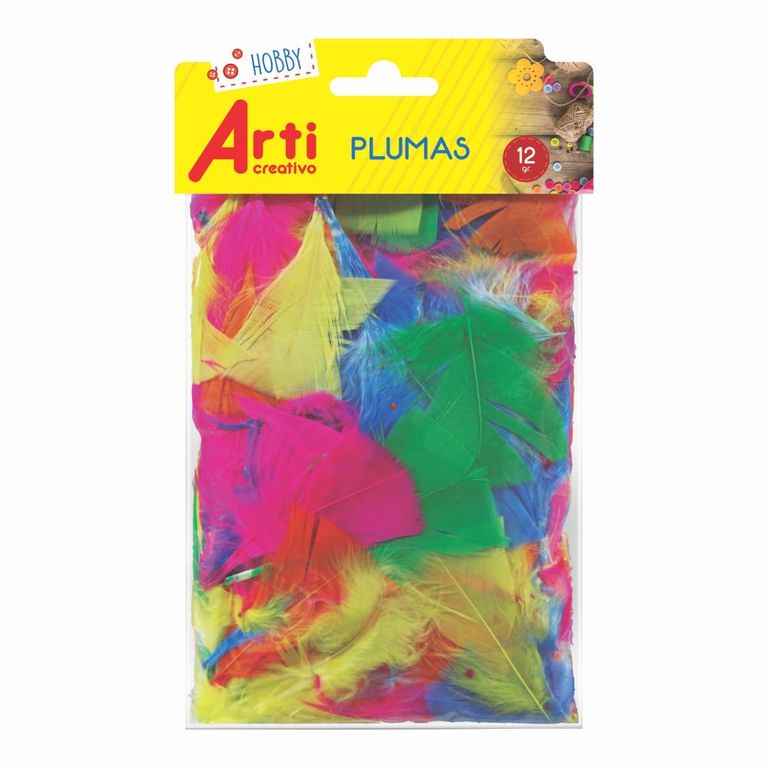 Plumas Arti Creativo Surtidos Bolsa 12 g