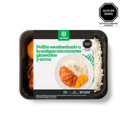 TOTTUS - Pollito Escabechado a la Antigua con Camote Glaseado y Arroz