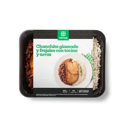 TOTTUS - Chanchito Glaseado Con Frejoles Con Tocino Y Arroz 500 g