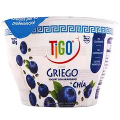 TIGO - Yogurt Griego Arándano con Chia 160 g