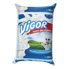 VIGOR - Leche Semidescremada 800 mL