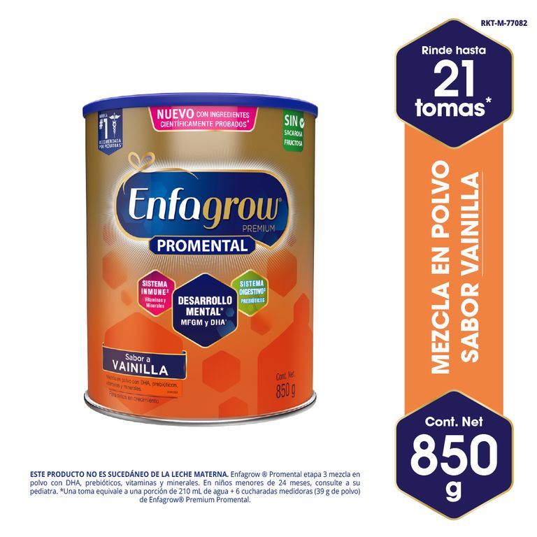 Fórmula Infantil Enfagrow Premium Promental Vainilla Lata 850 g
