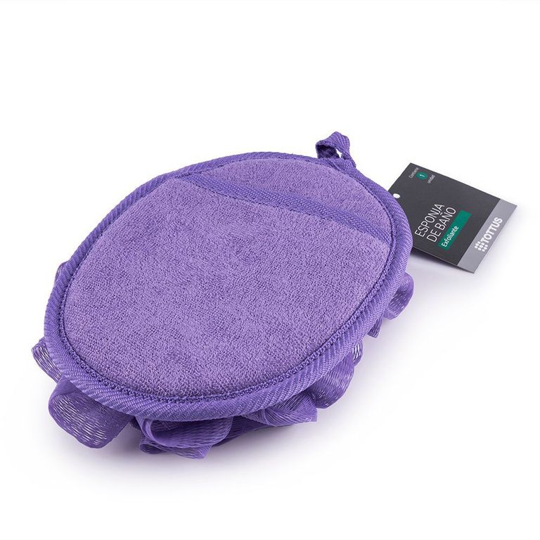 Esponja 2 en 1 Lila Tottus