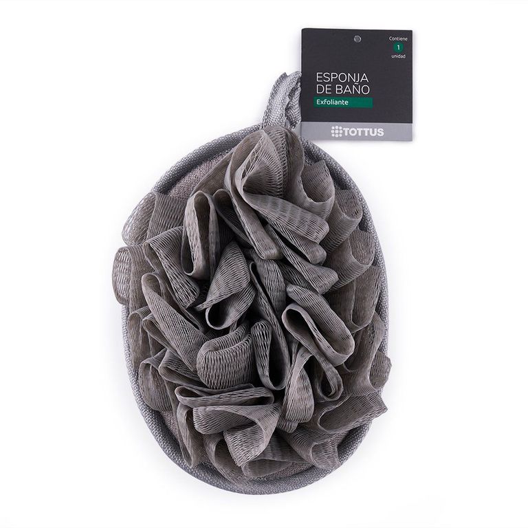 Esponja 2 en 1 Gris Tottus