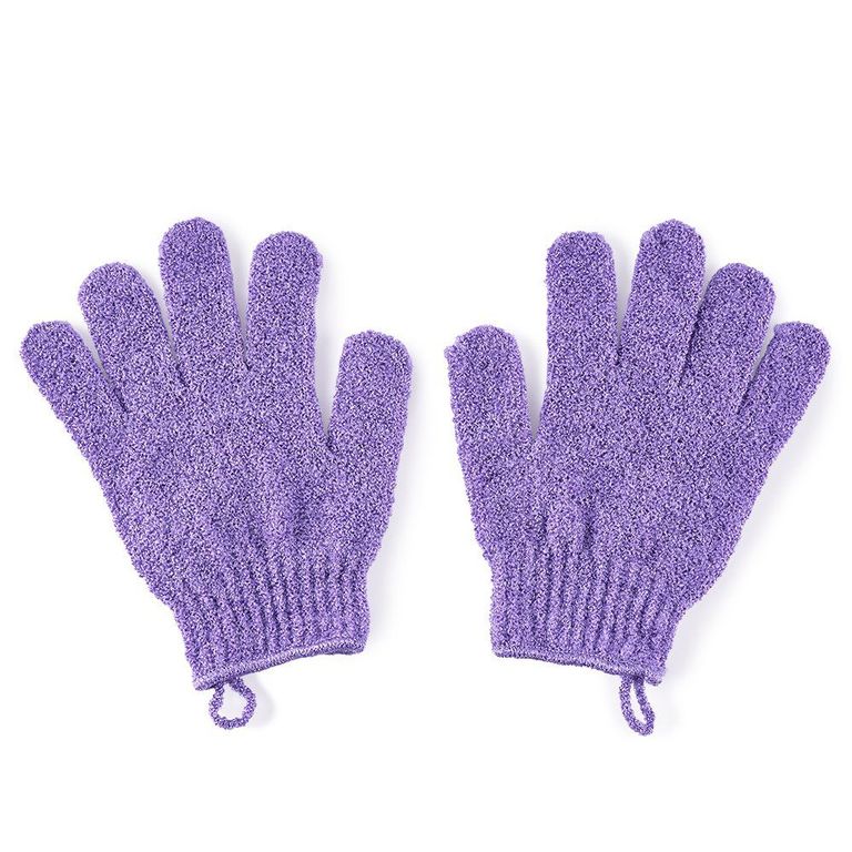 Guantes de Baño Exfoliante Lila Tottus