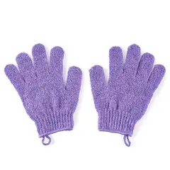 TOTTUS - Guantes de Baño Exfoliante Lila Tottus