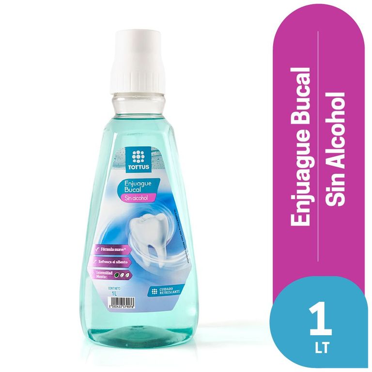 Enjuage Bucal Tottus Sin Alcohol Envase 1 L