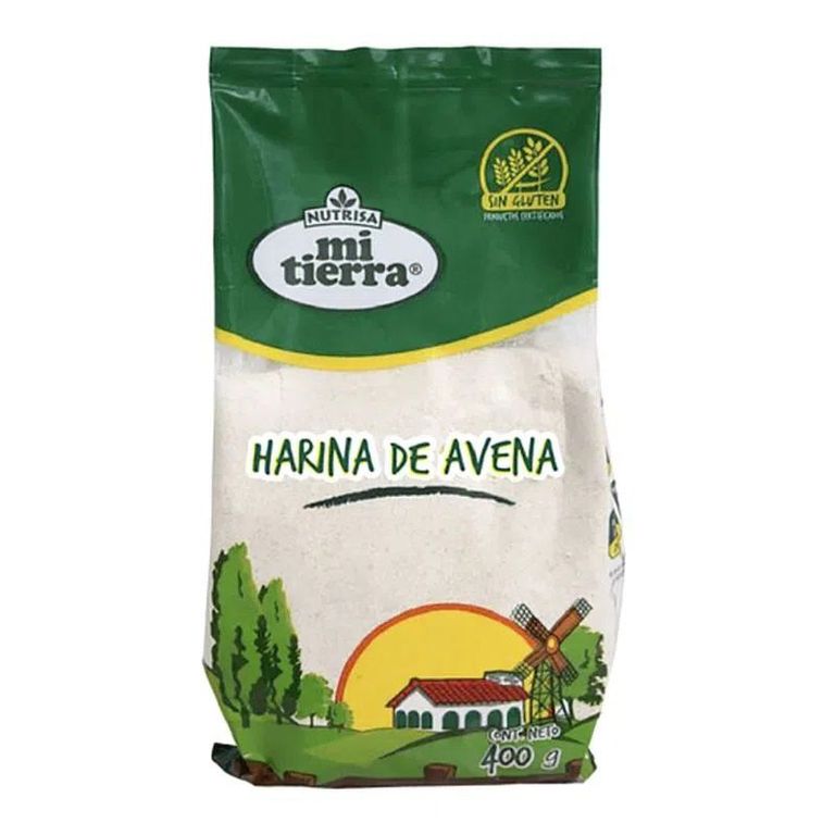 Harina de Avena Tierra Sin Gluten Bolsa 400 g