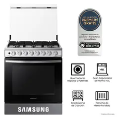 SAMSUNG - Cocina 30 6H Black Smog Silver