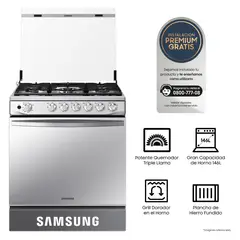 SAMSUNG - Cocina 30 5H Tripl Llama Mirror Silver