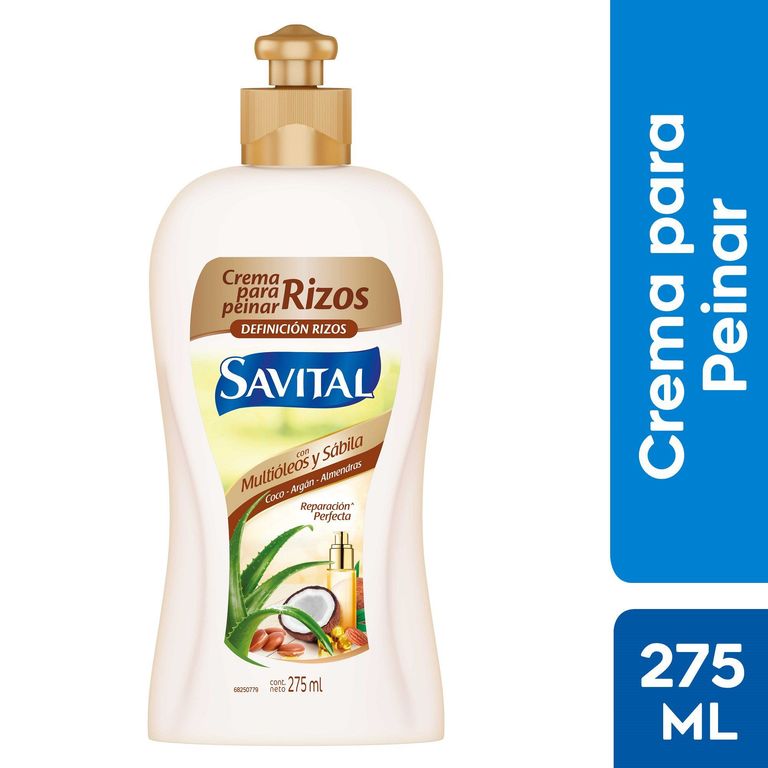 Crema para Peinar Savital Rizos Botella 275 mL