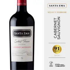 SANTA EMA - Vino Tinto Select Teroir Reserva Cabernet Sauvignon 750 mL