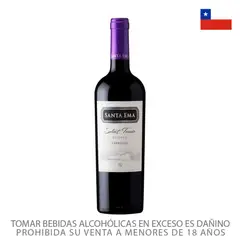 SANTA EMA - Vino Tinto Santa Ema Select Terroir Reserva Carmenere Botella 750 mL