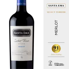 SANTA EMA - Vino Tinto Select Teroir Reserva Merlot 750 mL