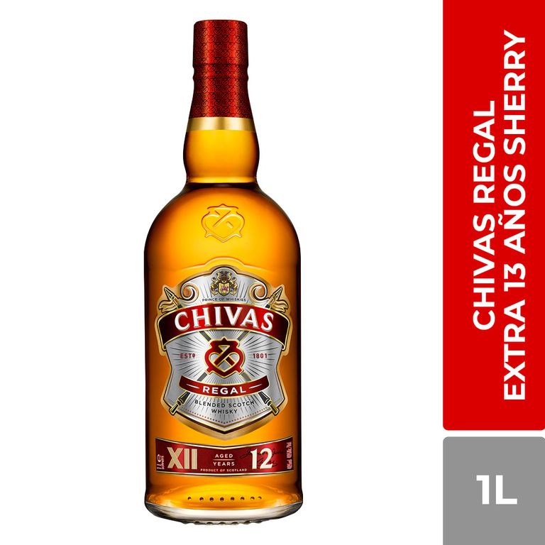 Whisky Chivas Regal Extra 12 Años Botella 1 L