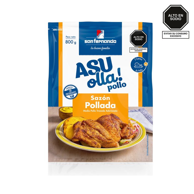 Pollo Macerado Sabor Pollada x 800 g Asu Olla!