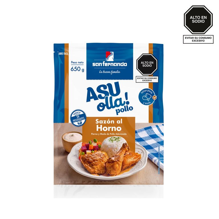 Pollo Macerado Sabor Al Horno x 800 g Asu Olla!