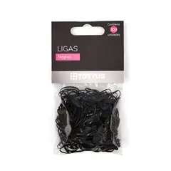 TOTTUS - Ligas Para Cabello Pequeñas Negro Bolsa 300 Und