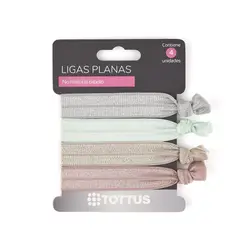 TOTTUS - Ligas Planas para Cabello Mix 1 Tottus Empaque 4 Und