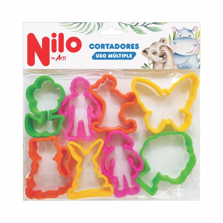 Cortadores Plastilina Nilo Jardín Empaque 8 Und