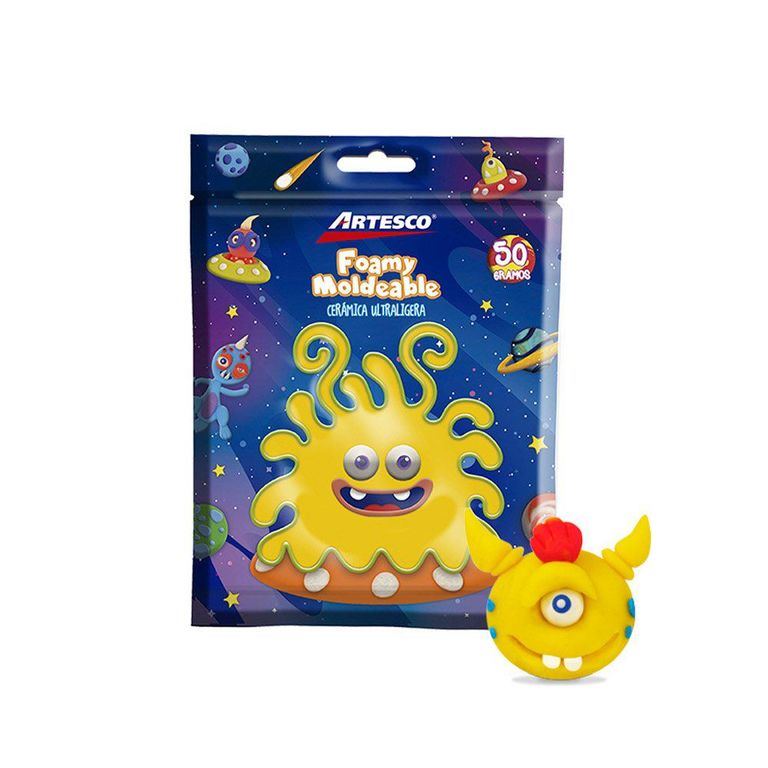 Cerámica Artesco Ultraligera Amarillo Bolsa 50 g