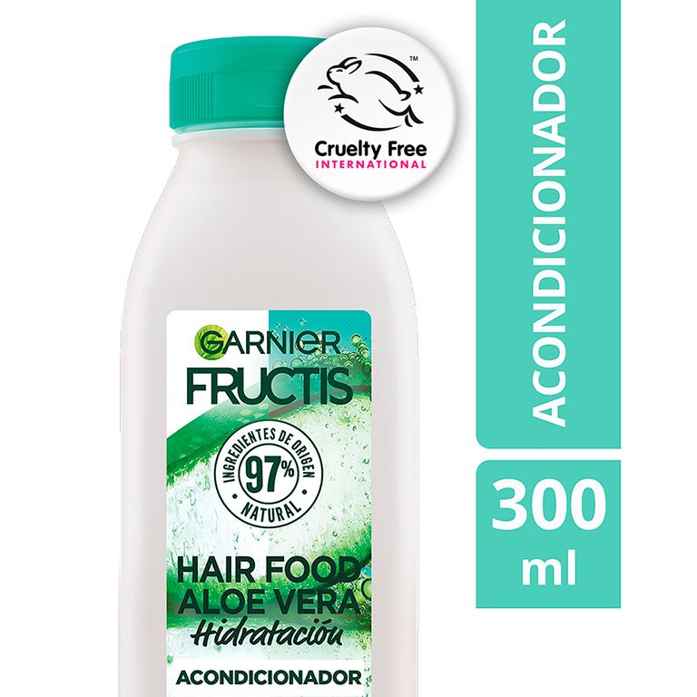 Acondicionador Garnier Fructis Hair Food Aloe Botella 300 mL