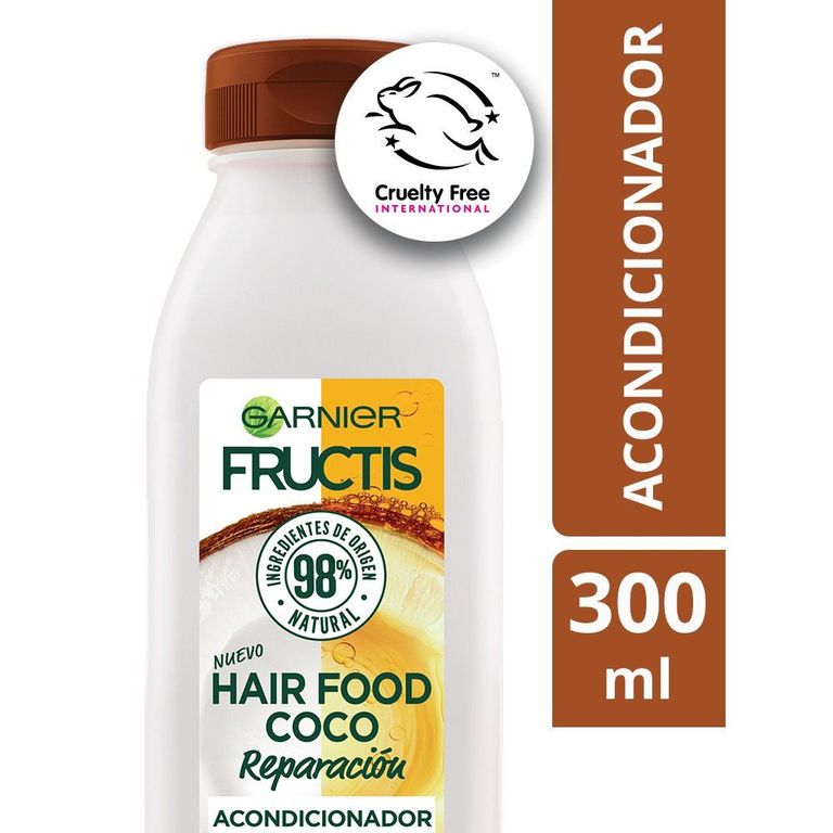 Acondicionador Garnier Fructis Hair Food Coco Botella 300 mL
