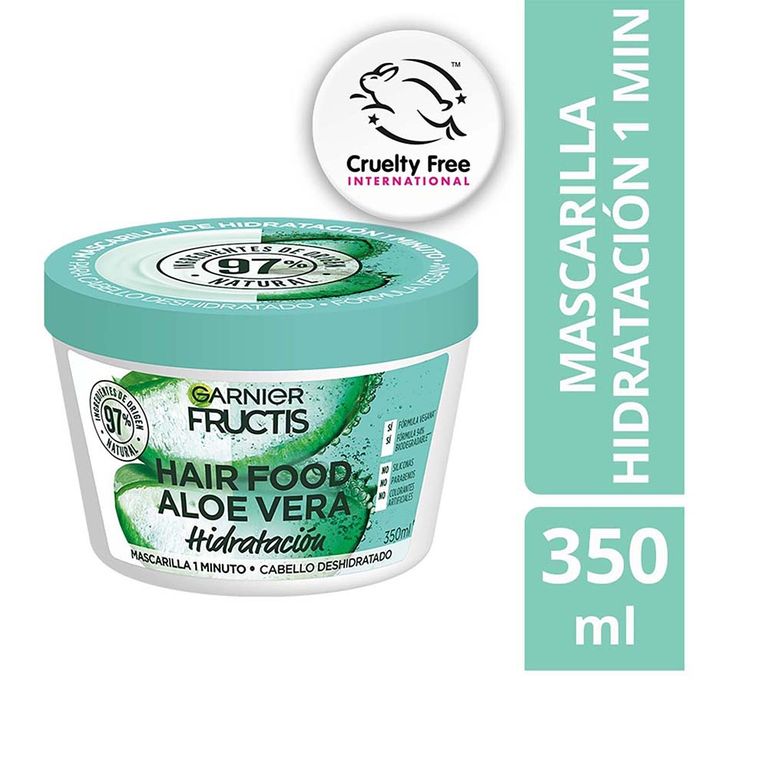 Mascarilla Hidratación Garnier Fructis Hair Food Aloe Envase 350 mL