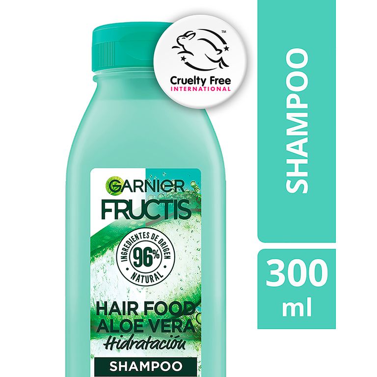 Shampoo Garnier Fructis Hair Food Aloe Botella 300 mL