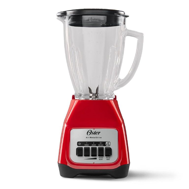 Licuadora 550 W Roja Botones