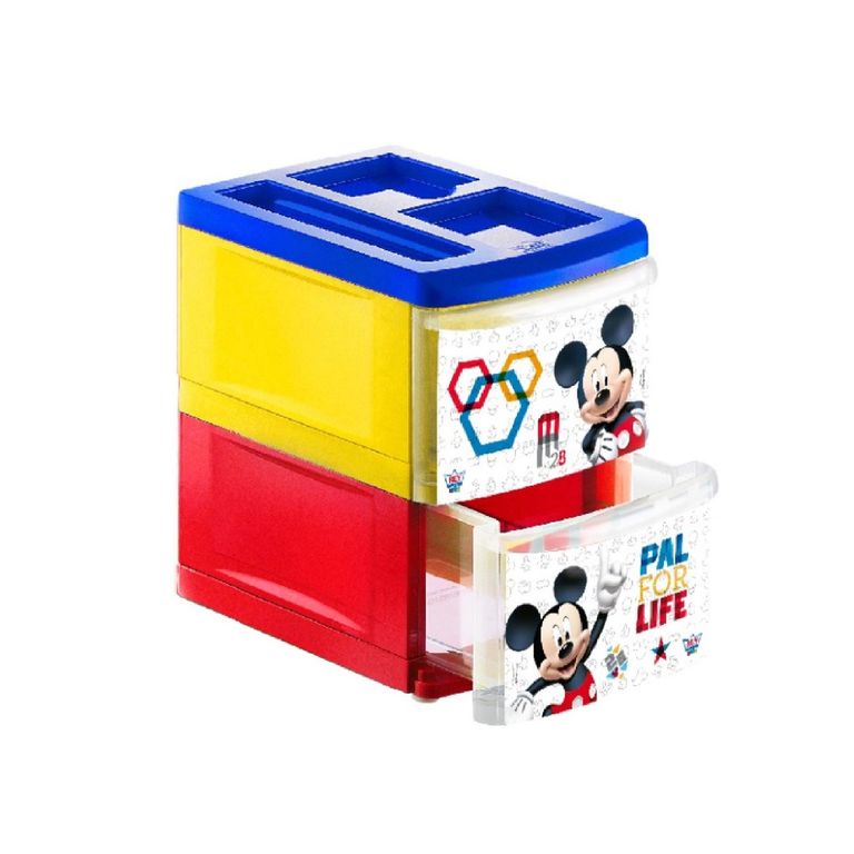 Organizador Práctico Decorado 2 Niveles Disney Mickey