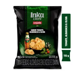 INKA CHIPS - Papas Ondas Tomate Albahaca Oliva 115 g