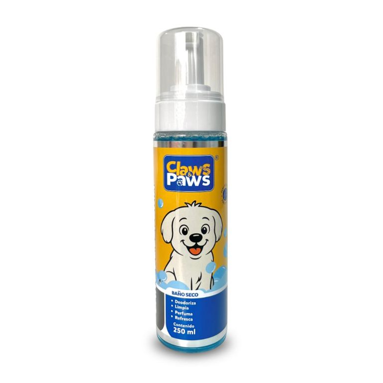 Baño de Espuma Seco Perro Claws Paws Envase 250 mL
