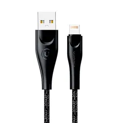 USAMS - Cable Tejido U41 Iphone 1M Negro Usams