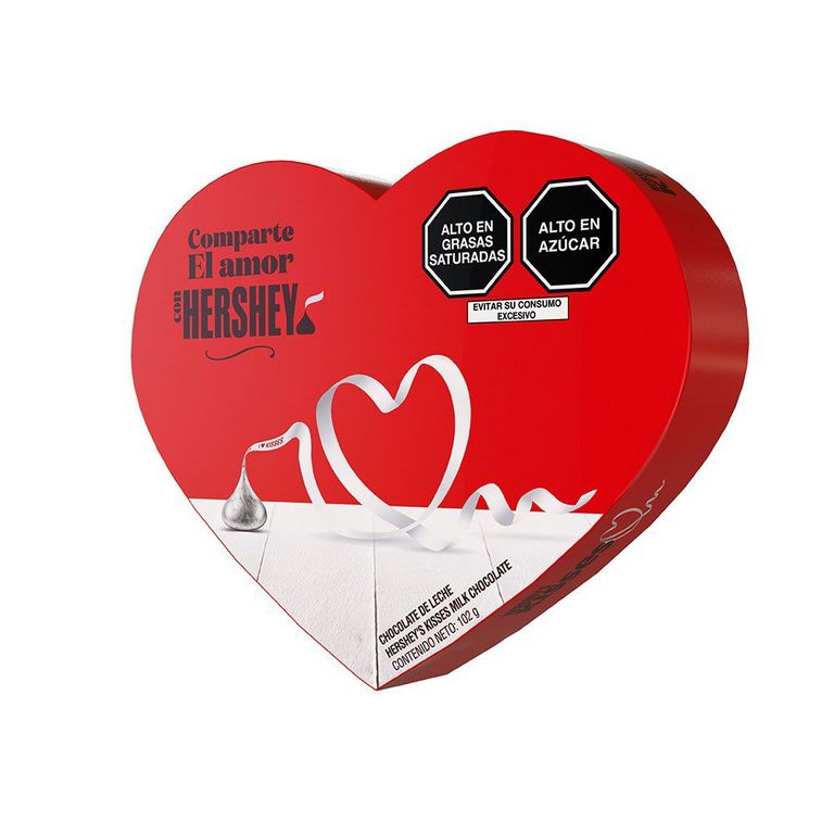 Chocolates Kisses Corazon Envase 102 g