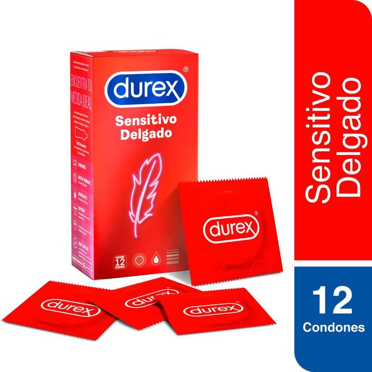 Preservativos Durex Sensitivo Delgado Caja 12 Und