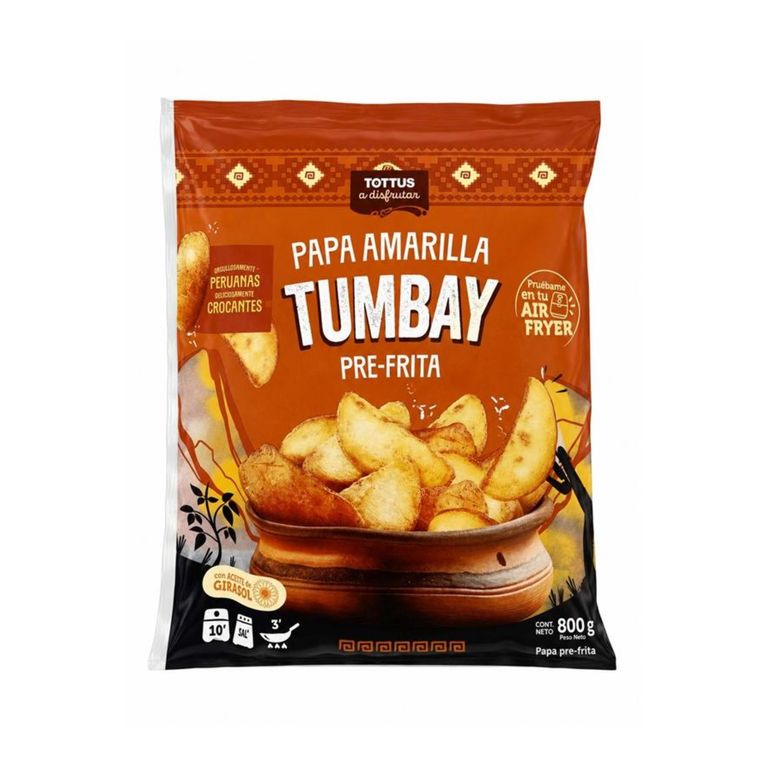 Papa Tumbay Pre Frita Tottus Congelada Bolsa 800 g