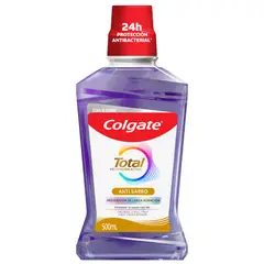 COLGATE - Enjuague Bucal Colgate Total Anti Sarro Prevención Activa 500mL