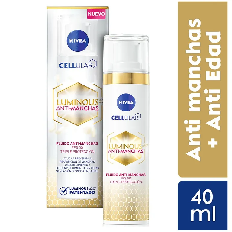 Crema Facial Nivea Antimanchas Día FPS50 Envase 40 mL