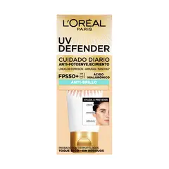 LOREAL PARIS - Crema Loreal UV Defender Tono Claro Envase 40 mL