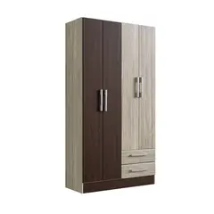 PRECIO UNO - Ropero 4 Puertas 2 Cajones RP1420 Castaño