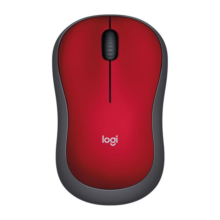 Mouse Inalámbrico Logitech M185 Red