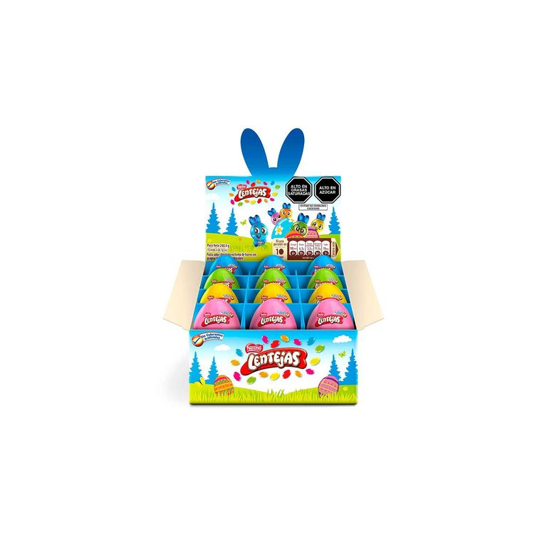 Huevo de Chocolate Lentejas Caja 12 Und