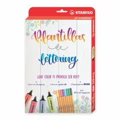 STABILO - Pack Plantillas de Lettering Stabilo
