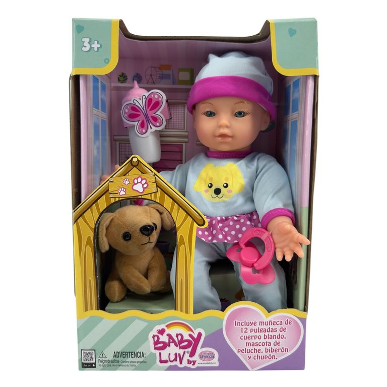 Muñeca con Perrito 30 cm