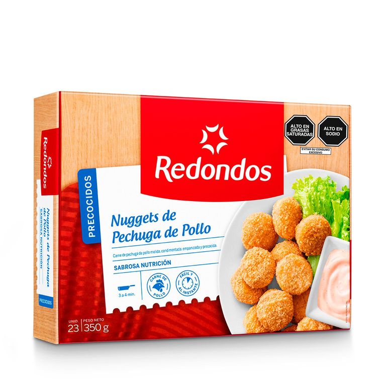 Nuggets de Pechuga de Pollo Redondos Caja 350 g