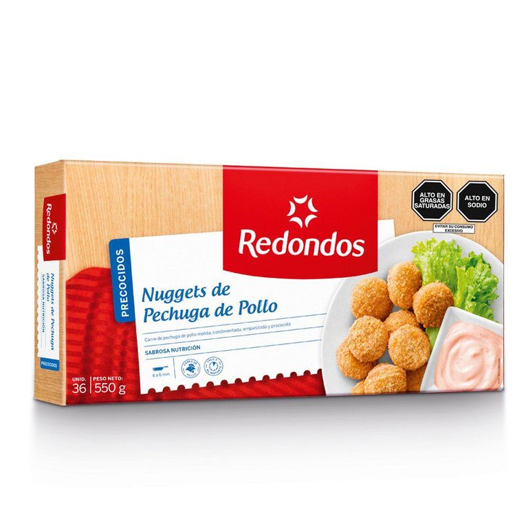 Nuggets de Pechuga de Pollo Redondos Caja 550 g