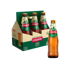 undefined - Cerveza Cusqueña Trigo Sixpack Botella 310 mL