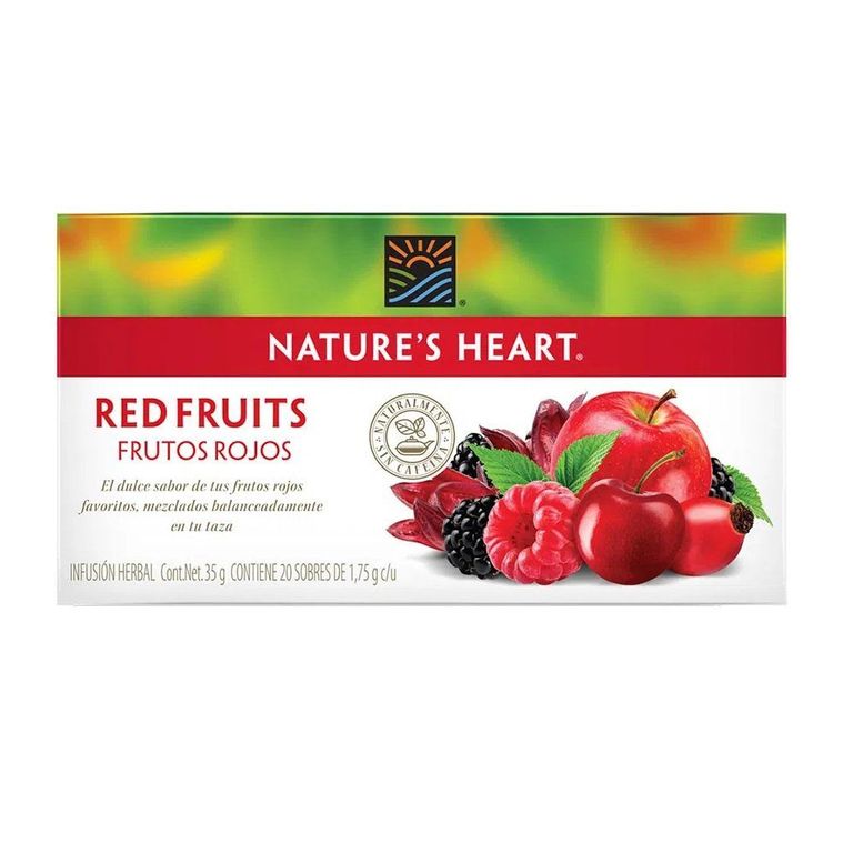 Infusión Natures Heart Frutos Rojos Caja 20 Sobres