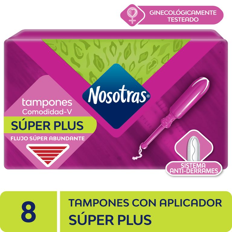 Tampon Nosotras Súper Plus Con Aplicador Caja 8 Und